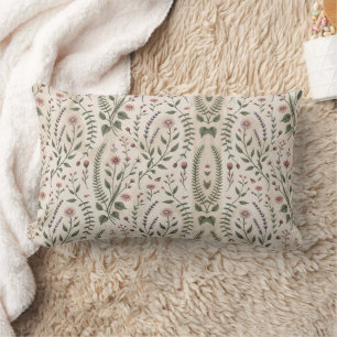 Coussin Rectangle Illustrations Botaniques De Fleurs Sauvages