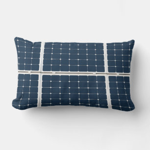 Coussin Rectangle Image amusante d'un panneau solaire