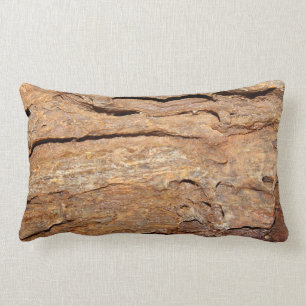 Coussin Rectangle Image de bois fossilisé