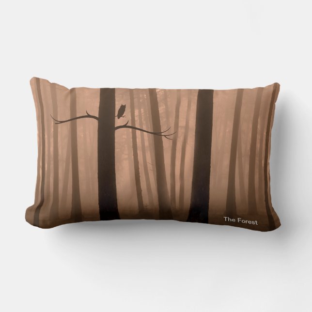 Coussin Rectangle Image de forêt pour Lumbar Cushion (Recto)