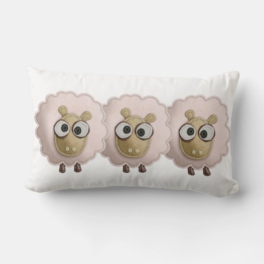 Coussin Rectangle Image imprimée sentie par Faux rose mignon de (Verso)