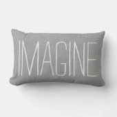 Coussin Rectangle Imagine gris rustique (Recto)