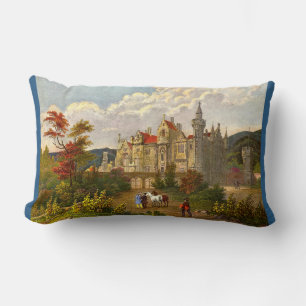 Coussin Rectangle impression antique de la maison Abbotsford