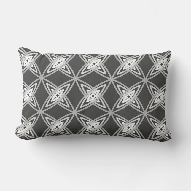 Coussin Rectangle Impression atomique moderne du milieu du siècle -  (Recto)
