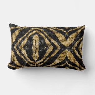 Coussin Rectangle Impression d'animal zèbre grunge en détresse vinta