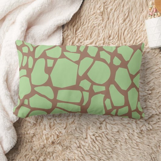 Coussin Rectangle Impression de girafe verte (Couverture)