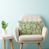 Coussin Rectangle Impression de girafe verte (Chaise)