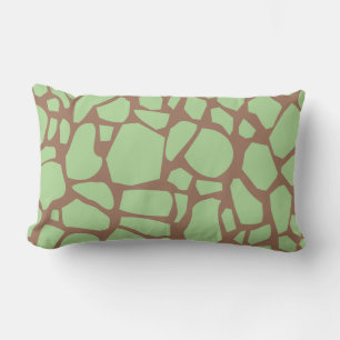 Coussin Rectangle Impression de girafe verte