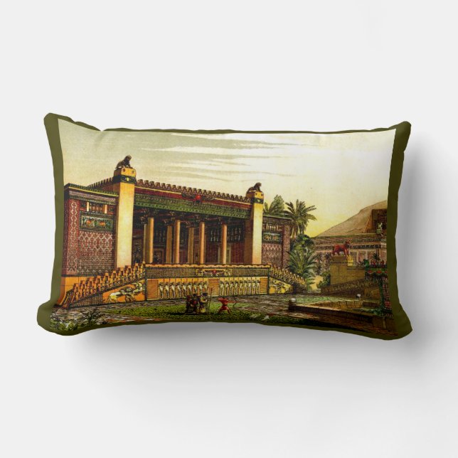 Coussin Rectangle impression Persépolis ancienne (Recto)