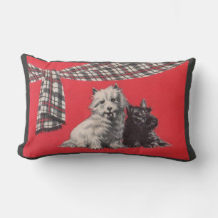 Coussin Rectangle imprimé adorable Scottish terriers