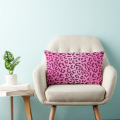 Coussin Rectangle Imprimé léopard rose élégant (Chaise)
