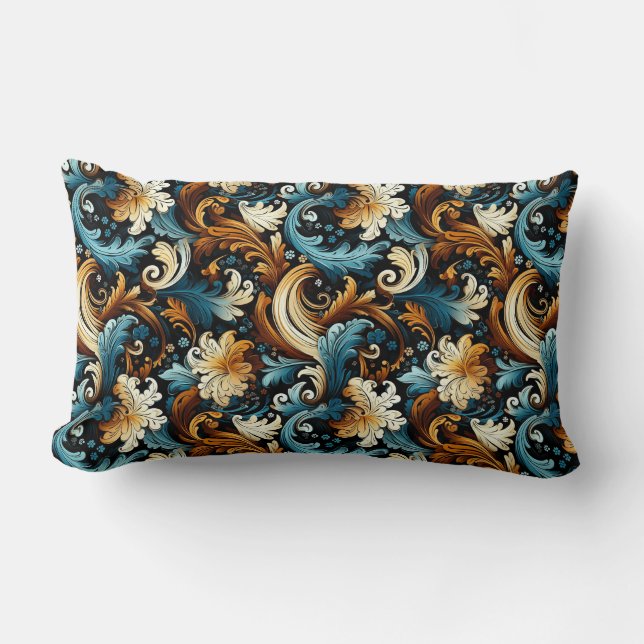 Coussin Rectangle Imprimé Paisley (Recto)