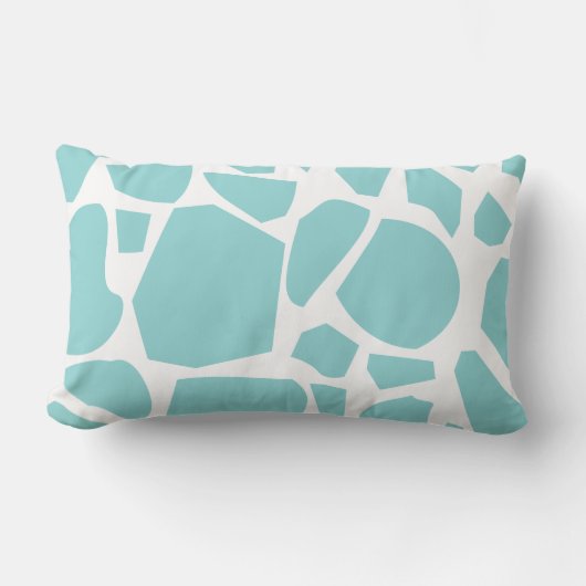 Coussin Rectangle Imprimer Giraffe Bleue (Recto)