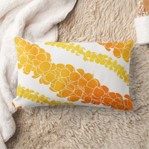 Coussin Rectangle Imprimerie hawaïenne Puakenikeni lei