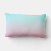 Coussin Rectangle Initiales de chevauchement modernes 2 | Rose turqu (Verso)