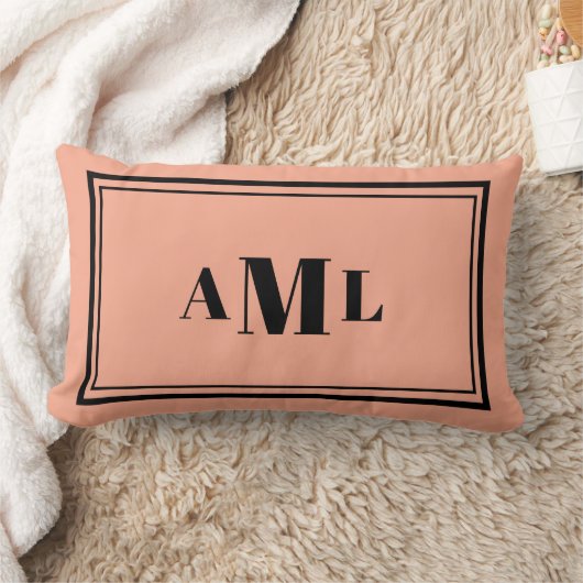 Coussin Rectangle Initiales série classique (Couverture)