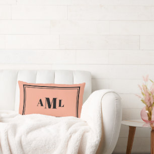 Coussin Rectangle Initiales série classique