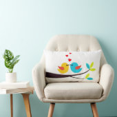COUSSIN RECTANGLE *INSÉPARABLES S'EMBRASSANT POUR LES INSÉPARABLES*  (Chaise)