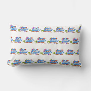 COUSSIN RECTANGLE *INSÉPARABLES S'EMBRASSANT POUR LES INSÉPARABLES* 