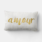 Coussin Rectangle Intrigue amoureuse - brosse de typographie de (Verso)