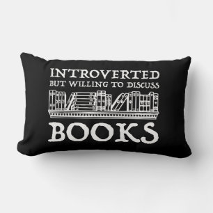 Coussin Rectangle Introverted Mais Prêt À Discuter Des Livres