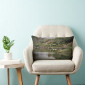Coussin Rectangle Irlande, Comté Cork, Lac, Cygnes, Photographie (Chaise)