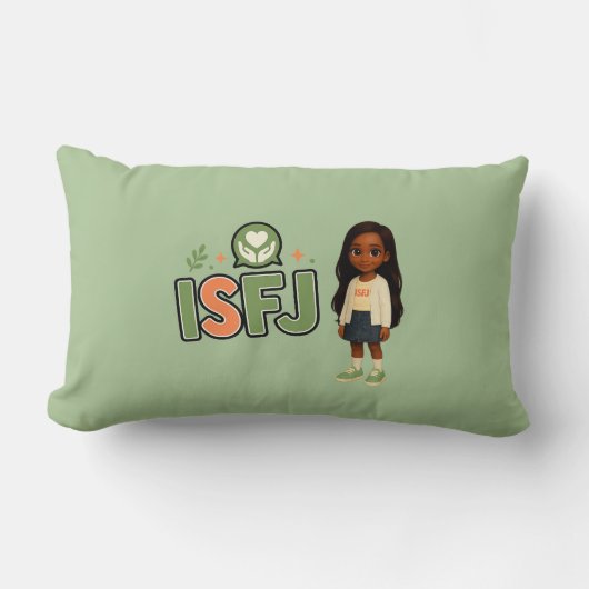Coussin Rectangle ISFJ — A Guardiã da Harmonia (Recto)