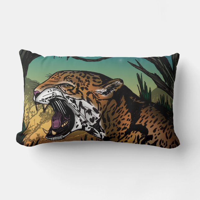 Coussin Rectangle Jaguar (Recto)