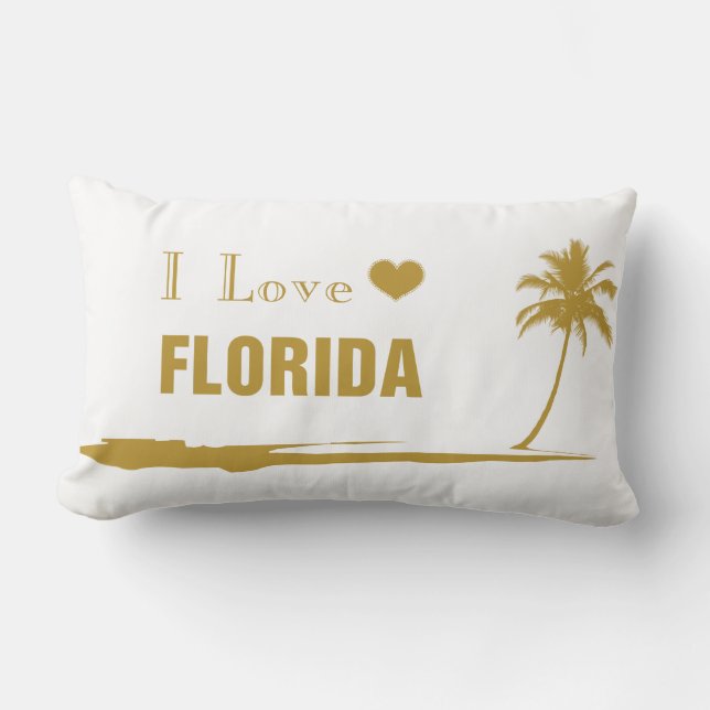 Coussin Rectangle J'aime Florida Gold (Recto)