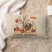 Coussin Rectangle J'aime l'automne - paysage d'automne (Couverture)