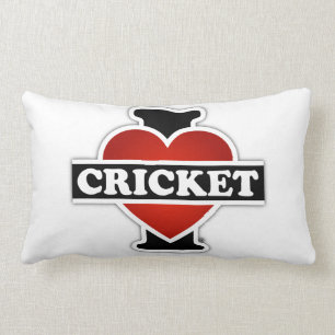 Coussin Rectangle J'aime le cricket
