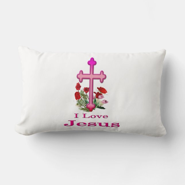 Coussin Rectangle J'aime les cadeaux de Jésus (Recto)