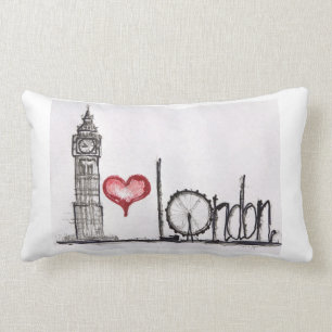 Coussin Rectangle J'aime Londres