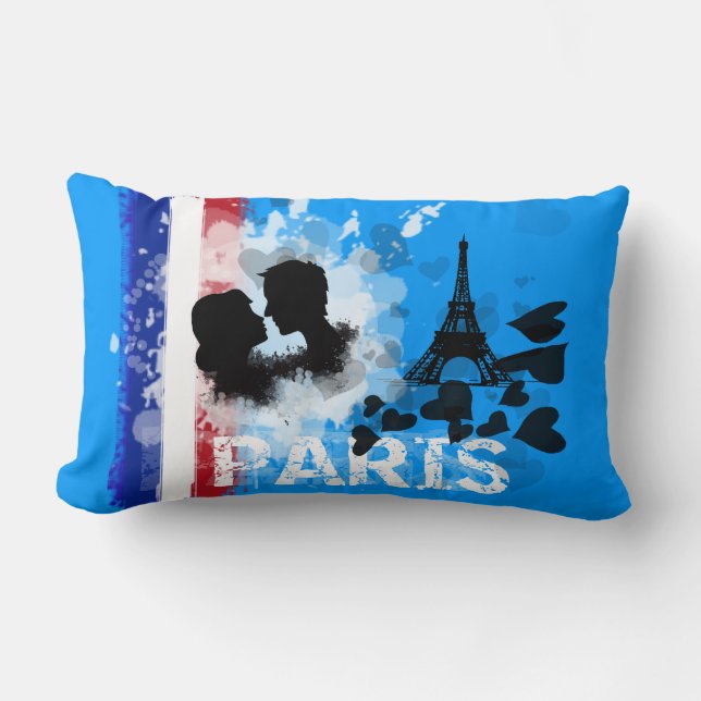 Coussin Rectangle J'aime Paris (Recto)