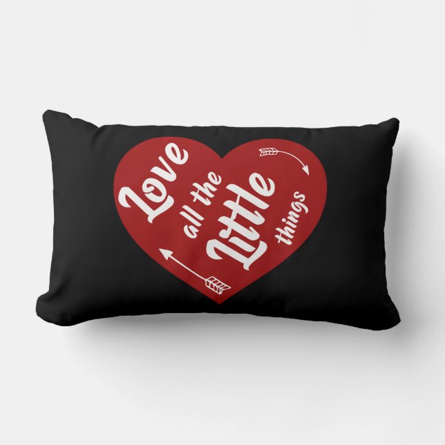 Coussin Rectangle J'aime toutes les petites choses design (Recto)