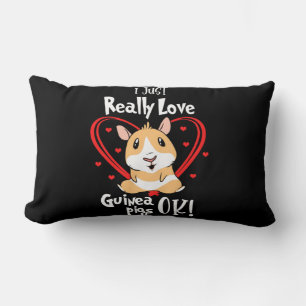 Coussin Rectangle J'Aime Vraiment Les Cochons De Guinée