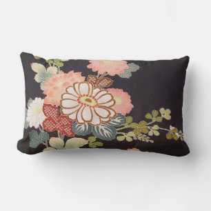 Coussin Rectangle Japonais KIMONO Textile, Floret Motif