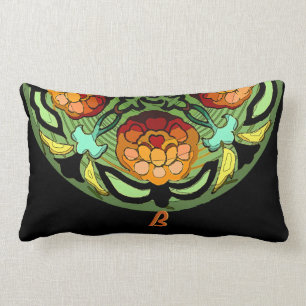 Coussin Rectangle Jardin d'artisan dans des couleurs d'automne -