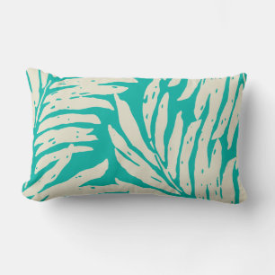 Coussin Rectangle Jardin de Kahanu Palm Hawaii Feuilles réversible