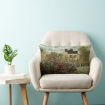 Coussin Rectangle Jardin de Monet à Argenteuil par Claude Monet<br><div class="desc">Le Jardin de l'Artiste à Argenteuil (Un coin du Jardin avec Dahlias) (1873) de Claude Monet est un impressionisme vintage peinture de la nature florale d'art. Une ferme de campagne se trouve dans l'arrière - plan. Un couple amoureux passe devant un jardin romantique de printemps avec des roses en fleurs...</div>