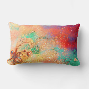 COUSSIN RECTANGLE JARDIN DES OMBRES PERDUES -PLANTE PAPILLON MAGIQUE