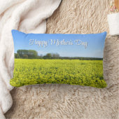 Coussin Rectangle Jaune et Bleu Bliss - Fête des Mères sur mesure (Couverture)