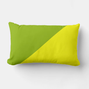 Coussin Rectangle Jaune et pomme vert Solid Color Arrière - plan
