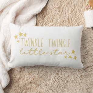Coussin Rectangle Jaune "Twinkle Twinkle Little Star" Baby Nursery