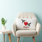 Coussin Rectangle Je Coeur Dragons (Chaise)