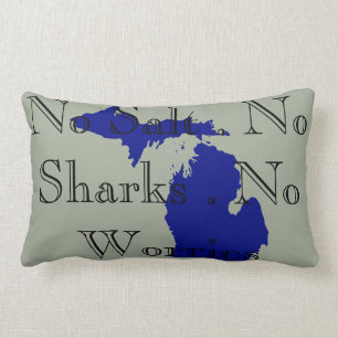 Coussin Rectangle Je coeur Michigan