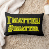 Coussin Rectangle  "JE COMPTE !" Conception d'expression mignonne. A (Couverture)