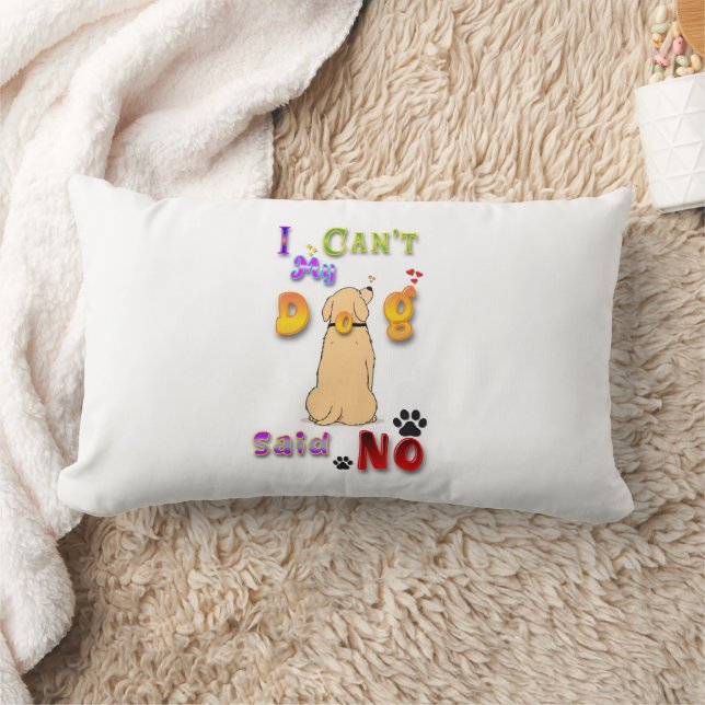 Coussin Rectangle Je ne peux pas dire non à mon chien (Couverture)