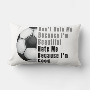 Coussin Rectangle Je Suis Beau Je Suis Bon Soccer Ball