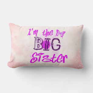 Coussin Rectangle Je suis l'oreiller lombaire Grande Sœur